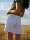 Трикотажні білі шорти для вагітних з поясною резинкою під животик | 6865909 | фото 6