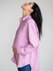 Бавовняна оверсайз сорочка бузкового кольору на гудзиках для вагітних та годуючих мам | 6865968 | фото 6