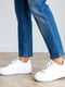 Сині джинси для вагітних Mom's Jeans зі щільної стрейчової джинсової тканини з високою талією | 6865977 | фото 5