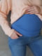 Сині джинси-мом для вагітних з подвійною підтримкою живота | 6865979 | фото 3
