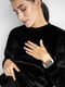 Чорний велюровий костюм для вагітних та годуючих мам: джемпер, легінси | 6865981 | фото 2