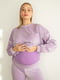 Велюровий костюм бузкового кольору для вагітних та годуючих мам: джемпер, легінси | 6865986 | фото 3
