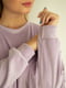 Велюровий костюм бузкового кольору для вагітних та годуючих мам: джемпер, легінси | 6865986 | фото 4