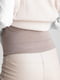 Легінси з еко-шкіри молочного кольору для вагітних з низьким бандажним поясом під живіт | 6865991 | фото 4