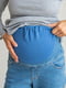 Прямі сині джинси для вагітних з трикотажним бандажем | 6865992 | фото 2