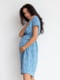 Блакитна принтована сукня для вагітних та годуючих мам з секретом для годування | 6865993 | фото 4