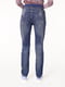 Сині джинси прямого силуету для вагітних з високим трикотажним поясом | 6866023 | фото 5