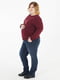 Сині джинси-батали для вагітних з високим трикотажним животом | 6866028 | фото 2