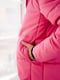 Рожева курточка з капюшоном та знімною вставкою для вагітних | 6866031 | фото 10