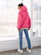 Рожева курточка з капюшоном та знімною вставкою для вагітних | 6866031 | фото 5