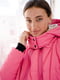 Рожева курточка з капюшоном та знімною вставкою для вагітних | 6866031 | фото 6