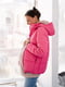 Рожева курточка з капюшоном та знімною вставкою для вагітних | 6866031 | фото 8