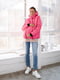 Рожева курточка з капюшоном та знімною вставкою для вагітних | 6866031 | фото 9