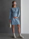 Бавовняна сукня синя із секретом для годування | 6866037 | фото 6