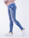 Сині джинси-скінні для вагітних з еластичною резинкою на поясі | 6866057 | фото 3