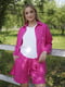 Льняний рожевий костюм для вагітних: сорочка, шорти | 6866065