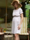 Біла принтована сукня для вагітних та годуючих мам з секретом для годування | 6866068 | фото 5