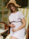 Біла принтована сукня для вагітних та годуючих мам з секретом для годування | 6866068 | фото 6