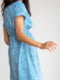 Блакитна принтована сукня для вагітних та годуючих мам з секретом для годування | 6866069 | фото 4