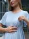 Сукня із секретом для годування блакитна з гіпоалергенної тканини | 6866071 | фото 3