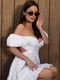 Біла сукня з бавовняної прошви з відкритою спиною | 6871703 | фото 4