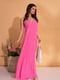 Рожева бавовняна сукня в білизняному стилі | 6871719 | фото 2