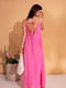Рожева бавовняна сукня в білизняному стилі | 6871719 | фото 3