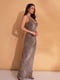 Довга сукня із полірованої бавовни з тваринним принтом | 6871729 | фото 2