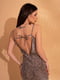 Довга сукня із полірованої бавовни з тваринним принтом | 6871729 | фото 4