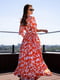 Помаранчева максі сукня з розрізом | 6871738 | фото 3