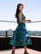 Синьо-салатова сукня-тренч без рукавів | 6871749 | фото 2