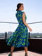 Синьо-салатова сукня-тренч без рукавів | 6871749 | фото 3