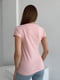 Рожева бавовняна футболка з молодіжним малюнком | 6871838 | фото 3