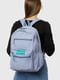 Рюкзак з текстилю сіро-блакитний | 6871876