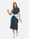 Сукня з коротким рукавом синя | 6871882 | фото 5