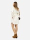 Сукня-сорочка молочна на ґудзика з поясом | 6871947 | фото 5