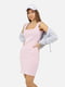 Коротка сукня облягаючого крою рожева | 6872020