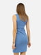 Коротка сукня облягаючого крою синя | 6872022 | фото 4
