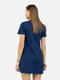 Синя міні-сукня із коротким рукавом | 6872023 | фото 4