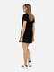 Чорна міні-сукня із коротким рукавом  | 6872024 | фото 3