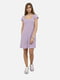 Трикотажна бузкова міні-сукня в рубчик | 6872077 | фото 2