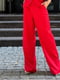 Элегантный красный костюм: желетка и брюки | 6873913 | фото 3