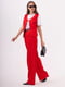 Элегантный красный костюм: желетка и брюки | 6873913 | фото 5