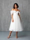 Корсетное белое платье с чашками | 6873936 | фото 2