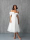 Корсетна біла сукня з чашками | 6873936 | фото 3