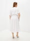 Біла сукня міді з коротким рукавом | 6873947 | фото 3