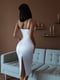 Белое платье миди длины | 6873955 | фото 4