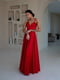 Длинное красное платье на бретелях | 6873958 | фото 5
