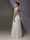 Свадебное белое длинное атласное платье в пол | 6873968 | фото 3