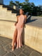 Розовое макси-платье с открытой спиной | 6873993 | фото 4